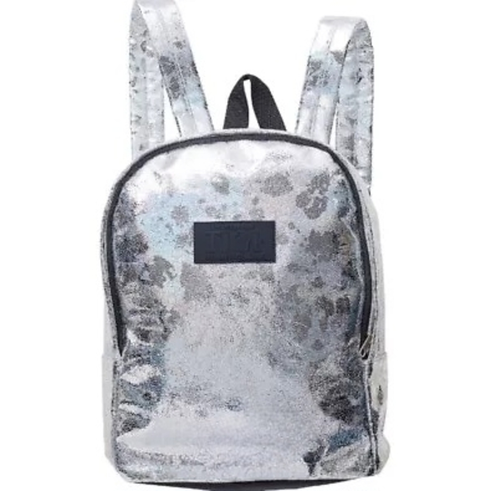 Silver Floral Backpack